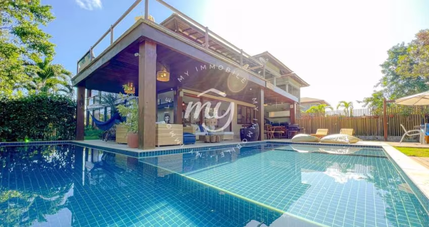 Praia do Forte| Casa Duplex| 480m²| Alto Padrão| Mobiliada| 5 Suítes
