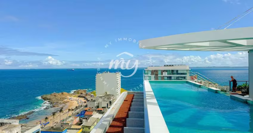 Salvador | apartamento quarto e sala| vista mar| 34m²| 1 vagas| na barra