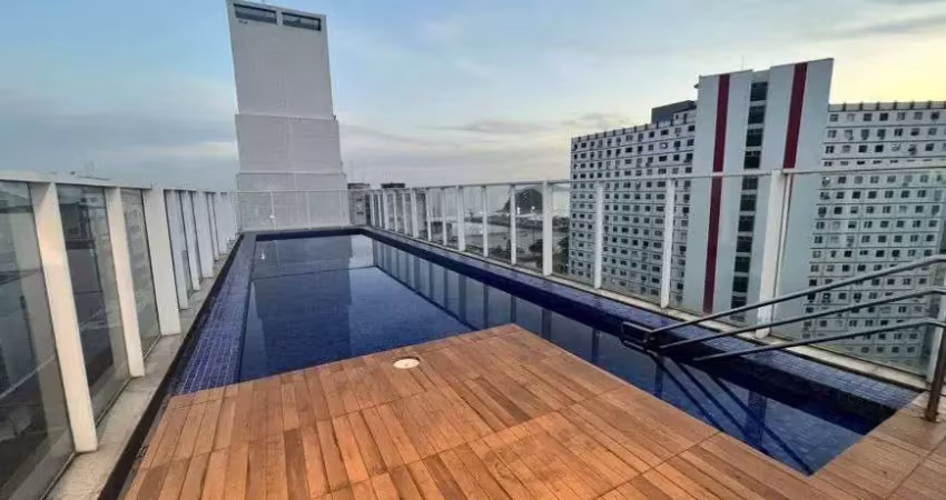 Imóvel para venda com 2 quartos, varanda, área de lazer na quadra praia em josé menino - santos - sp