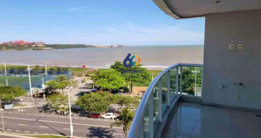 Cobertura duplex com 4 suítes de frente para o mar em jardim camburi - vitória/es