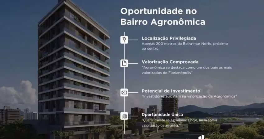 Studio na Agronômica em excelente localização