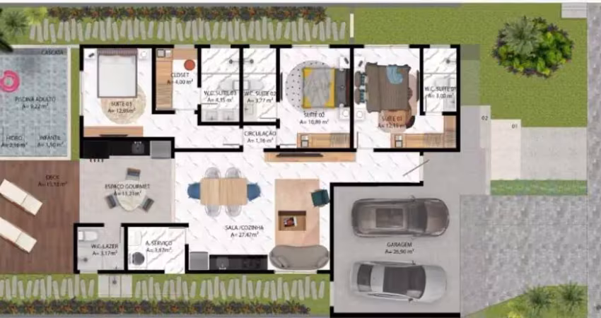 Casa com 3 quartos à venda na Rod. Eng. Edson Távora, s/n, Capuã, Barra dos Coqueiros