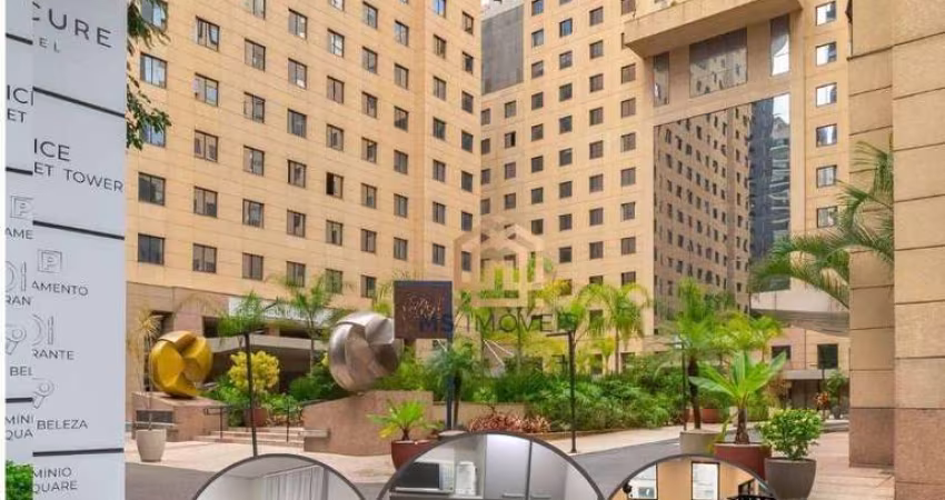 Lindo Flat 40 m²,1 dormi, 1 vaga, á 100 m da estação Moema, Otima localizaçao do Planalto Paulista
