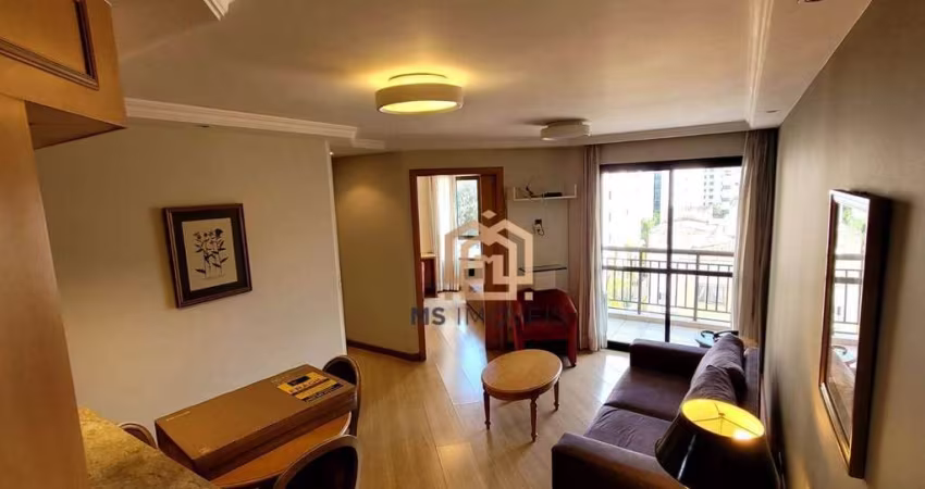Apartamento com 2 dormitórios para alugar, 60 m² por R$ 6.300,00/mês - Moema - São Paulo/SP