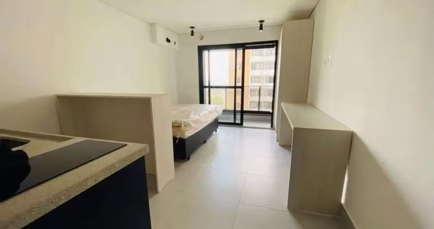Apartamento 30m², studio 1 quarto, 1 banheiro, varanda, ambientes integrados, à venda ou locação na vila marianabanheiro,
