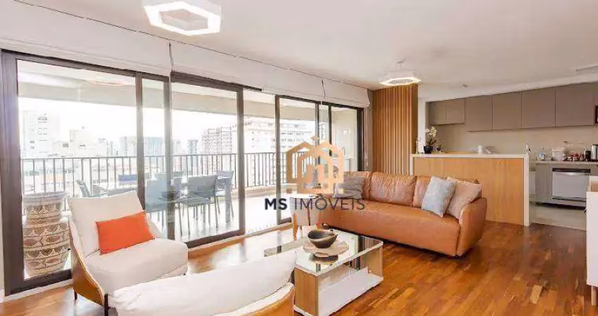 Apartamento 163m², 3 suítes, hall privativo, varanda gourmet, lavabo, sala ampla, cozinha, 2 vagas, depósito. á venda na vila mariana.