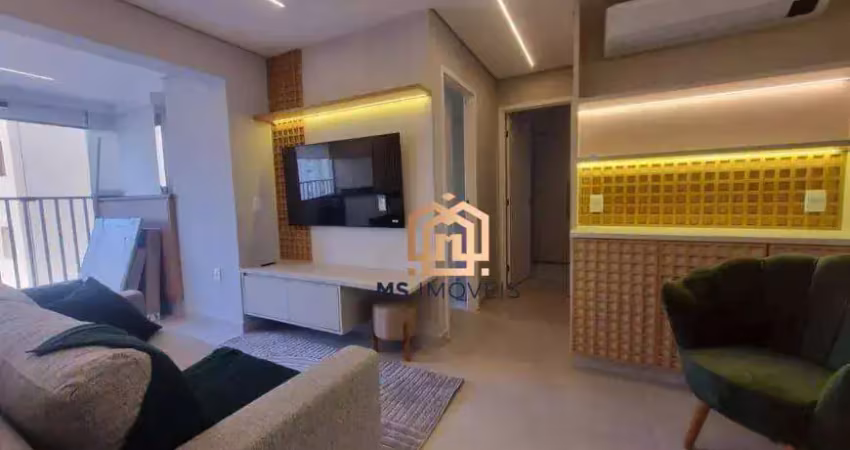 Apartamento 59m² 2 quartos sendo 1 suíte para alugar - brooklin - são paulo/sp