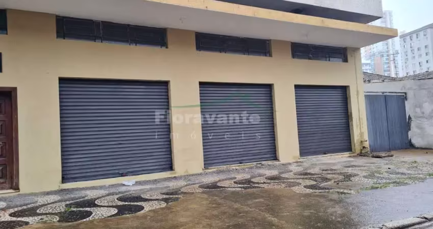 Loja na Ponta da Praia, mezanino, 2 vagas. Locação  pacote.