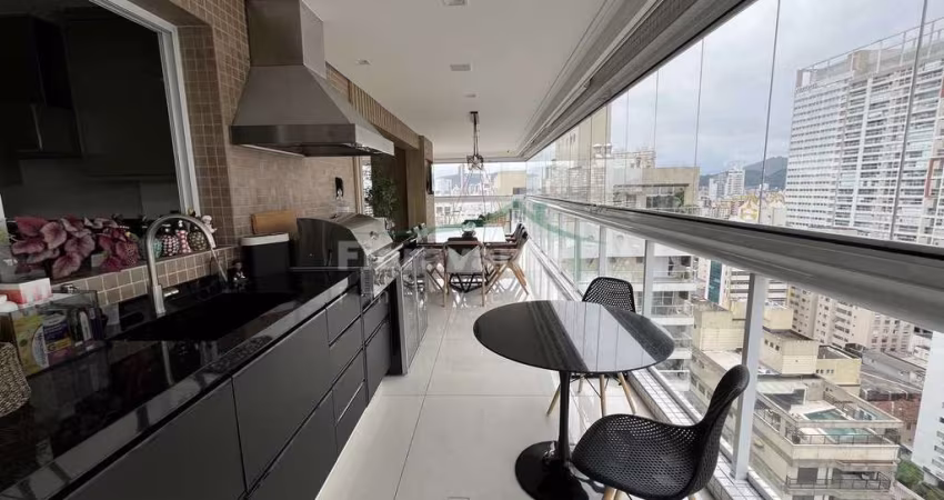 Apartamento com 3 suítes, Gonzaga, Santos
