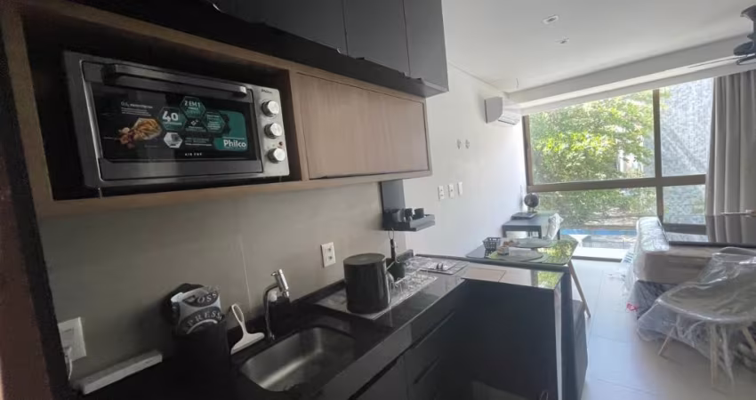 Studio/Flat Mobiliado com Piscina Aquecida no Rooftop – Porteira Fechada em Boa Viagem, Recife!