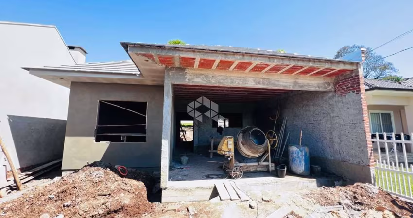 Alvenaria plana em construção em Linha Santa Cruz