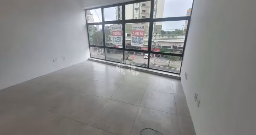 Sala comercial de frente de 39,10m² de área privada.
