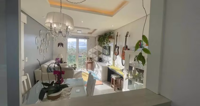 Apartamento semi mobiliado, 2 dormitórios, sala estar jantar com vista, 68m2, vaga de estacionamento, bairro hamburgo velho novo hamburgo