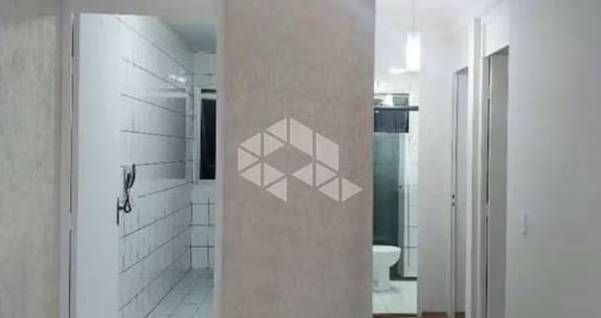 Apartamento com 53 m², 2 dormitórios, sala, cozinha, banheiro, área de serviço e 1 vaga.