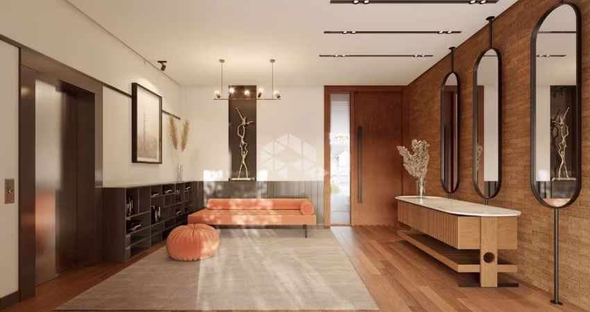 Apartamento 2 dormitórios (1 suíte), 64,94m² privativos, 1 vaga de garagem, no Centro de Canela, a 450 metros da Catedral.