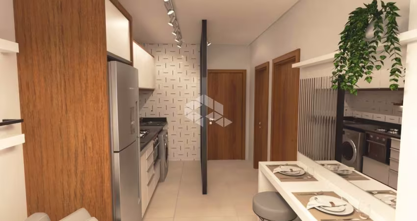 Apartamento à venda com 02 dormitórios novos, com sacada e churrasqueira no bairro Camobi em Santa Maria. Financiável Minha Casa Minha Vida.