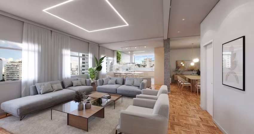 Apartamento 3 dormitórios e 1 vaga de 230m² em Higienópolis