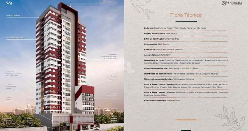 Apartamento à Venda, 3 Dorm., 1 Vaga(s), Cidade Patriarca, São Paulo/SP