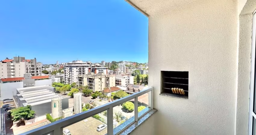 Apartamento de 2 dormitórios, cozinha, sala, sacada com churrasqueira e 1 vaga de garagem, bairro Vila Rosa. Aceita financiamento e FGTS
