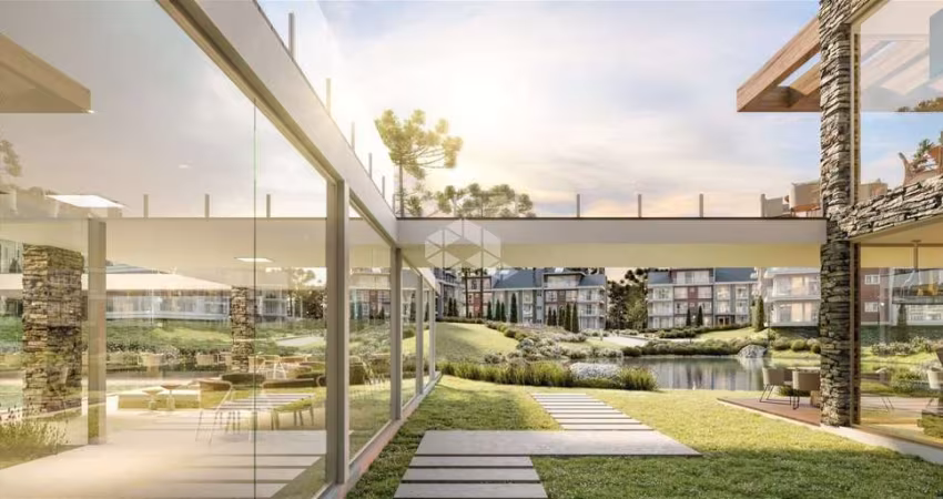 Apartamento com 02 (duas) suítes localizado em gramado em condomínio com infraestrutura completa