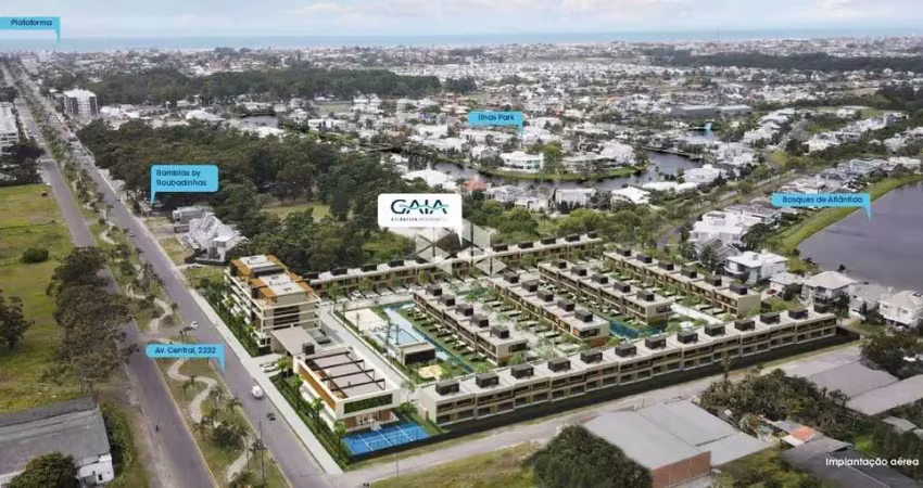 Casa à venda, com 3 quartos/dormitórios, 2 vagas/box, no condomínio Gaia Atlântida Residences, Xangri-lá/RS