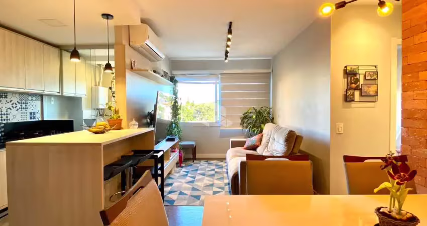 Apartamento com suíte e 2 dormitórios, box coberto em condominio com infra estrutura completa - cond. icon