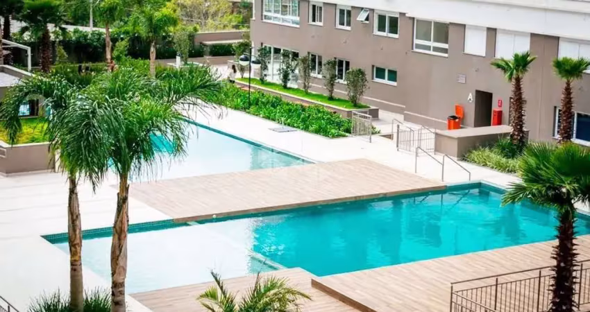 Apartamento com suíte e 2 quartos, box coberto em condominio com infra estrutura completa - cond. icon
