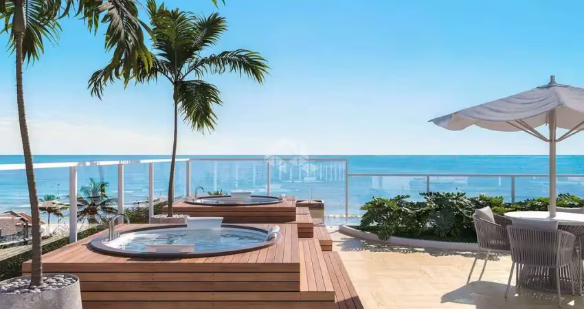 Apartamento com vista mar, a apenas 80 metros da praia, com 3 quartos em barra velha.