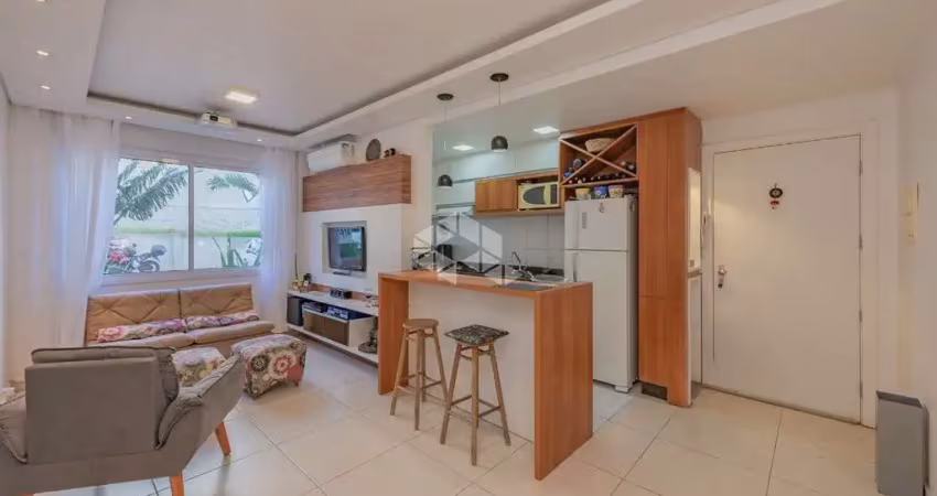 Belo apartamento 03 dormitórios, simimobiliado, térreo, garagem no bairro santo antonio