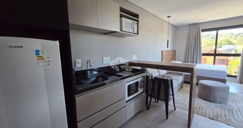 Apartamento jk / stúdio 41,1m² - mobiliado junto c/terraço