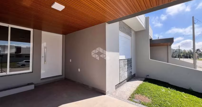 Casa geminada nova, com 2 dormitórios, em linha santa cruz