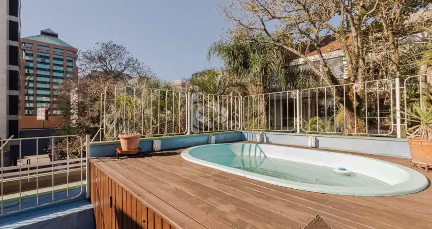 Cobertura no bairro auxiliadora com 3 dormitórios, elevador, 1 vaga de garagem e piscina em porto alegre/rs