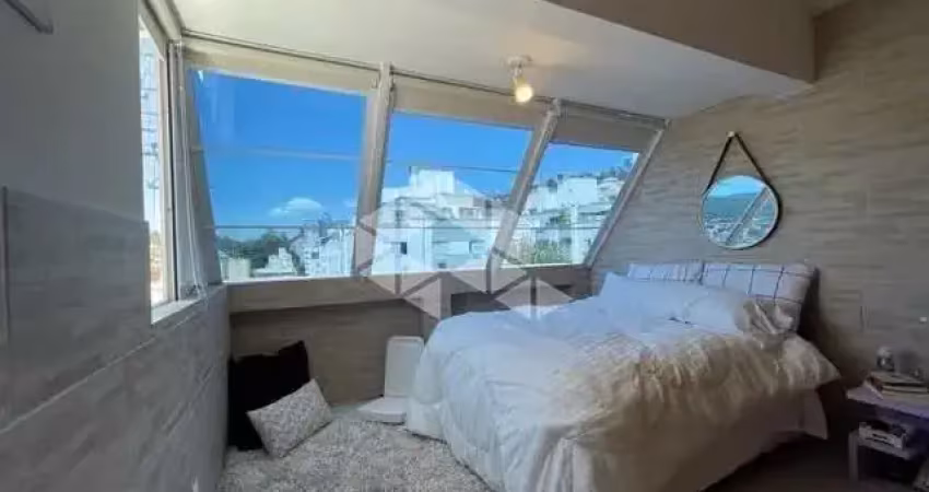 Cobertura 2 quartos semimobiliada com terraço e vista panorâmica na carvoeira florianópolis