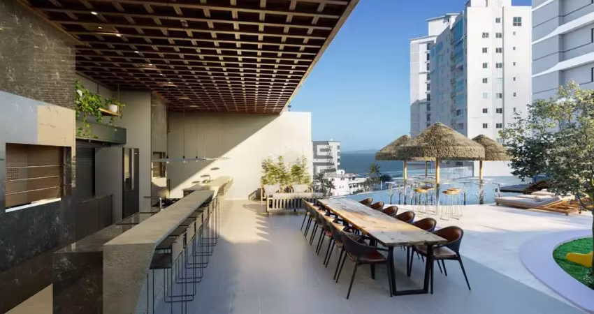 Apartamento com 3 suítes e 2 vagas de garagem em itapema centro a 120m mar