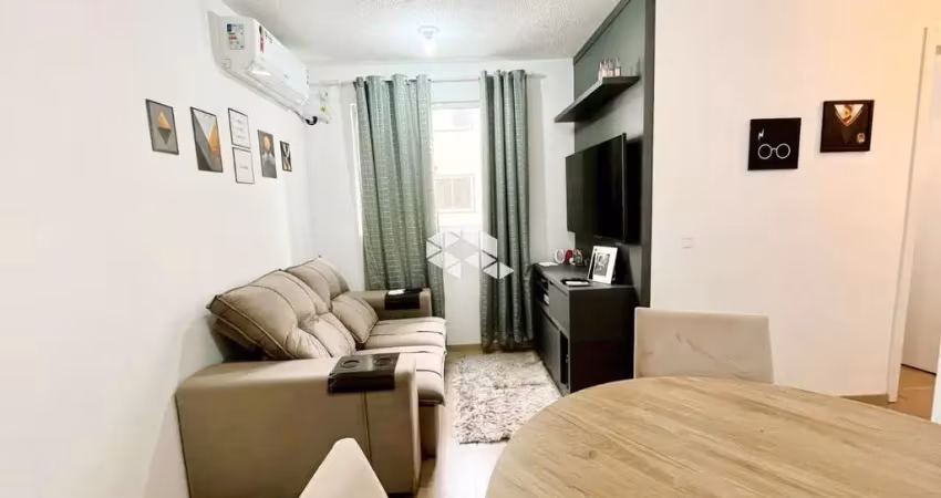 Apartamento 02 dormitórios, semi mobiliado com eletros, infra condominial, 1 vaga garagem. centro / canoas. aceita financiamento e fgts