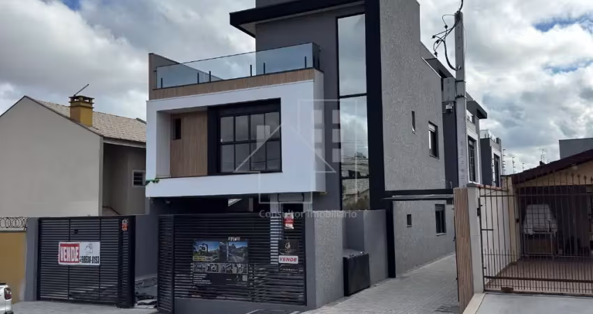 Sobrado triplex com 3 quartos com suíte com 134 m² privativos no bairro novo mundo curitiba
