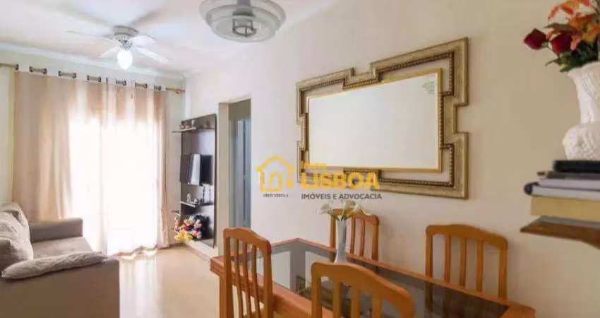 Apartamento com 2 dormitórios à venda, 59 m² por r$ 405.000,00 - vila valparaíso - santo andré/sp