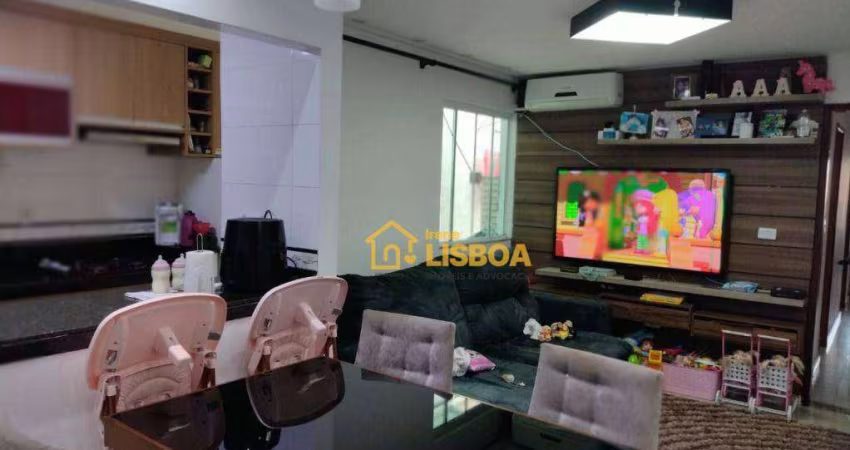 Apartamento com 3 dormitórios à venda, 80 m² por R$ 477.000,00 - Utinga - Santo André/SP