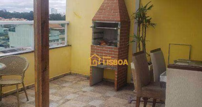 Cobertura com 3 dormitórios à venda, 98 m² por R$ 375.000 - Jardim Alvorada - Santo André/SP