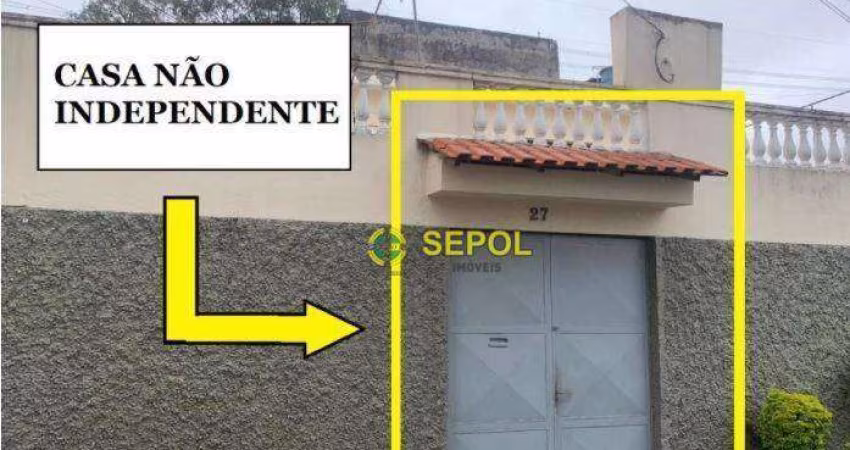 Casa com 1 dormitório para alugar, 40 m² por R$ 600,00/mês - Cidade Centenário - São Paulo/SP