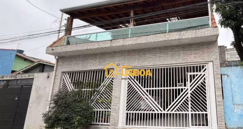 Sobrado com 3 dormitórios à venda, 200 m² por r$ 650.000,00 - jardim das rosas (zona leste) - são paulo/sp