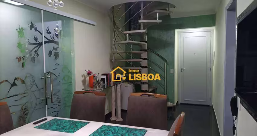 Apartamento duplex com 2 dormitórios à venda, 103 m² por r$ 684.000,00 - casa branca - santo andré/sp