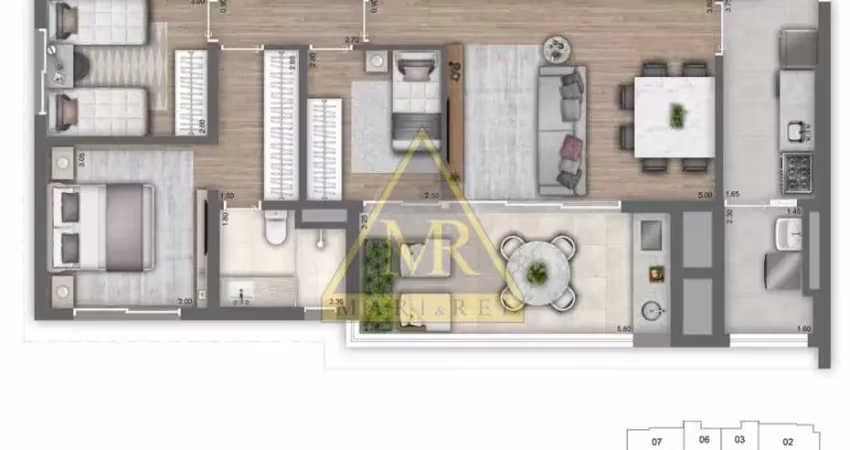 Apartamento com 3 quartos à venda na Rua Gregório Serrão, --, Vila Mariana, São Paulo