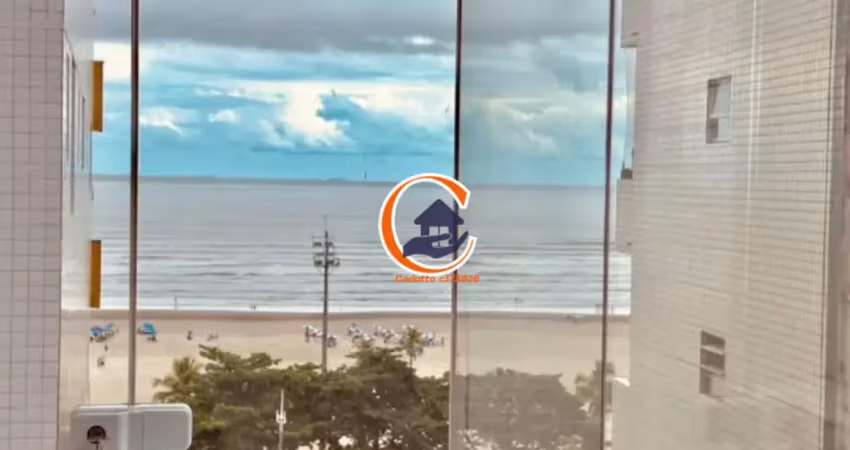 Apartamento mobiliado frente mar -  José Menino - 82m - 3 dormi/ 2 vagas