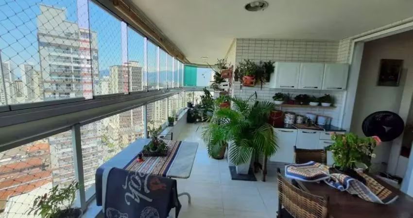 Apartamento com 3 dormitórios à venda, 152 m² por r$ 905.000,00 - vila caiçara - praia grande/sp