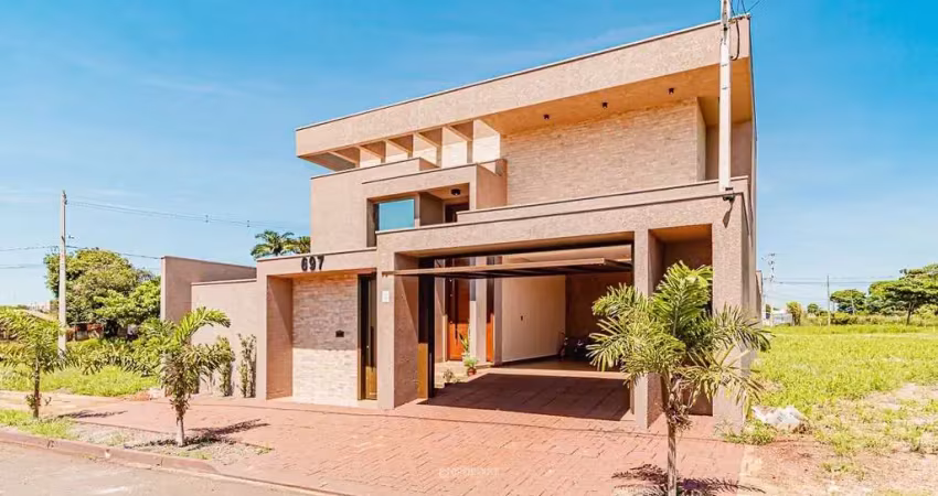 Casa alto padrão semi mobiliada à venda, jardim porto alegre, toledo/pr