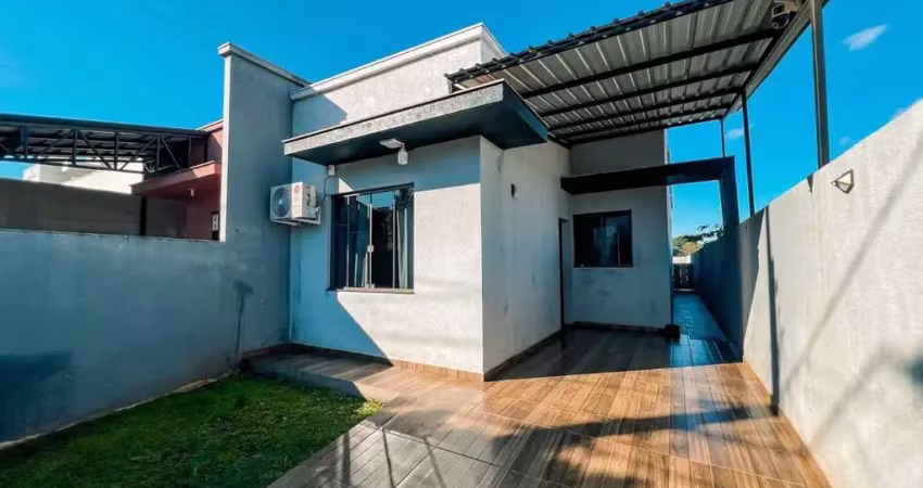 Casa à venda com 1 suíte + 2 quartos, com sobra de terreno, jd concordia, toledo/pr