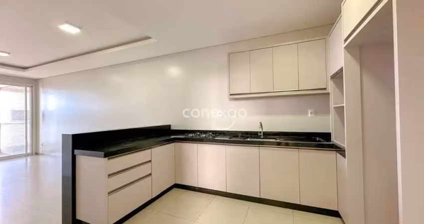 Apartamento semimobiliado para locação próximo a prati donaduzzi com 1 suíte + 1 quarto e sacada com churrasqueira, tocantins - toledo/pr