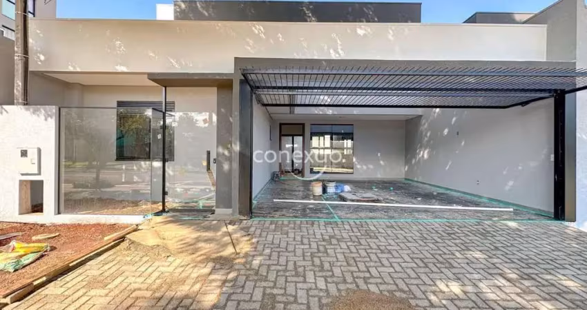 Casa nova à venda com 1 suíte + 1 quarto, jd. pancera - toledo/pr