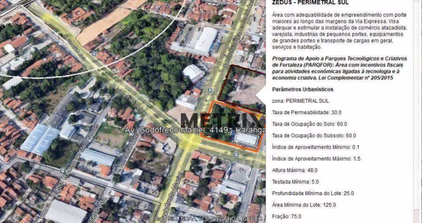 Terreno comercial de 7.180 m² na av. godofredo maciel - oportunidade